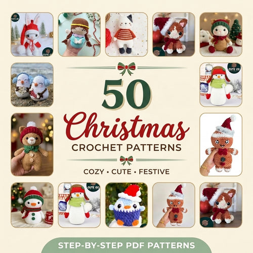 Christmas Crochet Pattern Bundle – Set 1 (50 Patterns)