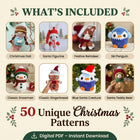 Christmas Crochet Pattern Bundle – Set 1 (50 Patterns)