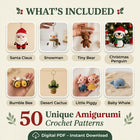 Keychain Crochet Pattern Bundle – Set 2 (50 Patterns)