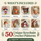 Keychain Crochet Pattern Bundle – Set 1 (50 Patterns)