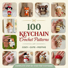 Keychain Crochet Pattern Bundle (100 Patterns)