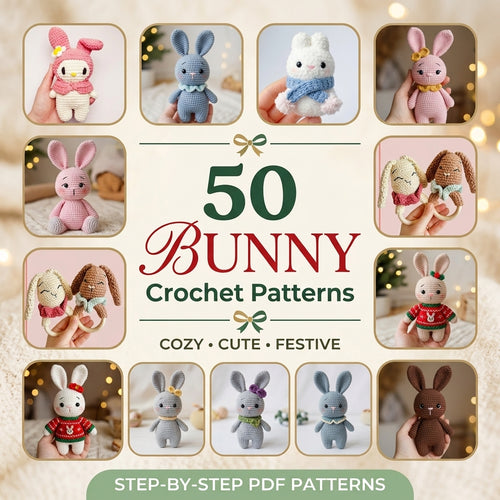 Bunny Crochet Pattern Bundle – Set 4 (50 Patterns)