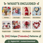 Valentine Crochet Pattern Bundle – Set 1 (50 Patterns)