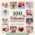 Valentine Crochet Pattern Bundle (100 Patterns)