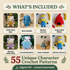 New Character Crochet Pattern Bundle (55 Patterns)