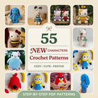 New Character Crochet Pattern Bundle (55 Patterns)