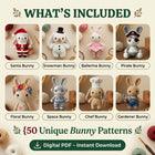 Bunny Crochet Pattern Bundle – Set 3 (50 Patterns)