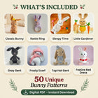 Bunny Crochet Pattern Bundle – Set 2 (50 Patterns)
