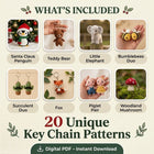 Keychain Crochet Pattern Mini Bundle (20 Patterns)