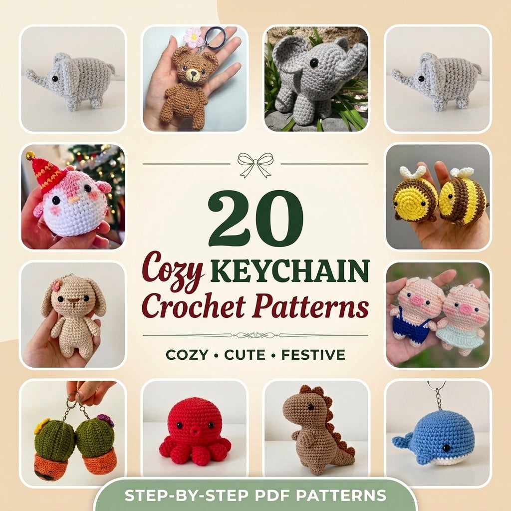 Keychain Crochet Pattern Mini Bundle (20 Patterns)