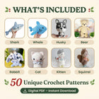 Animal Crochet Pattern Bundle – Set 3 (50 Patterns)