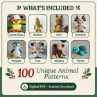 Animal Crochet Pattern Mega Bundle (100 Patterns)
