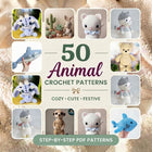 Animal Crochet Pattern Bundle – Set 3 (50 Patterns)