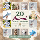 Animal Crochet Pattern Mini Bundle (20 Patterns)